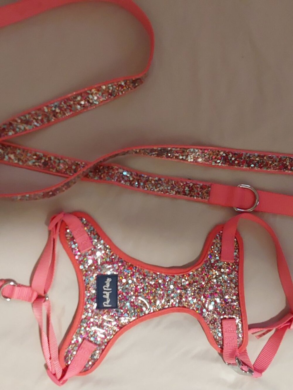 Confetti Sparkle Harness and 5 ft leash set